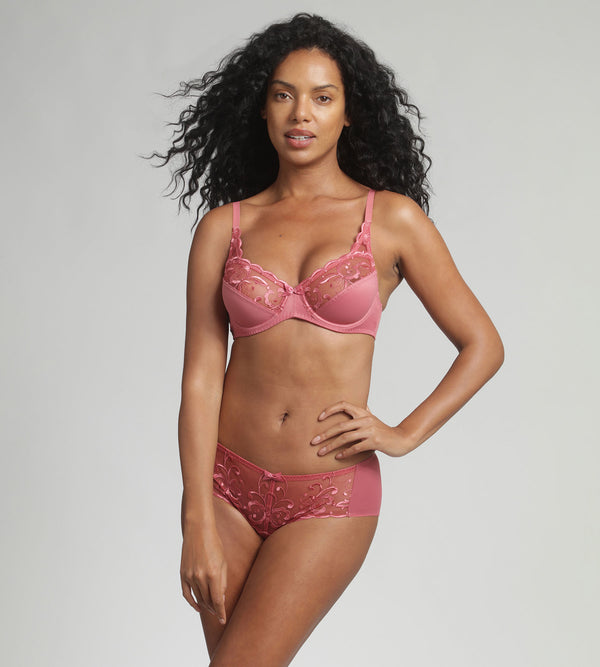 Playtex Underwired Bra In Pink Lady Essential Elegance Embroidery