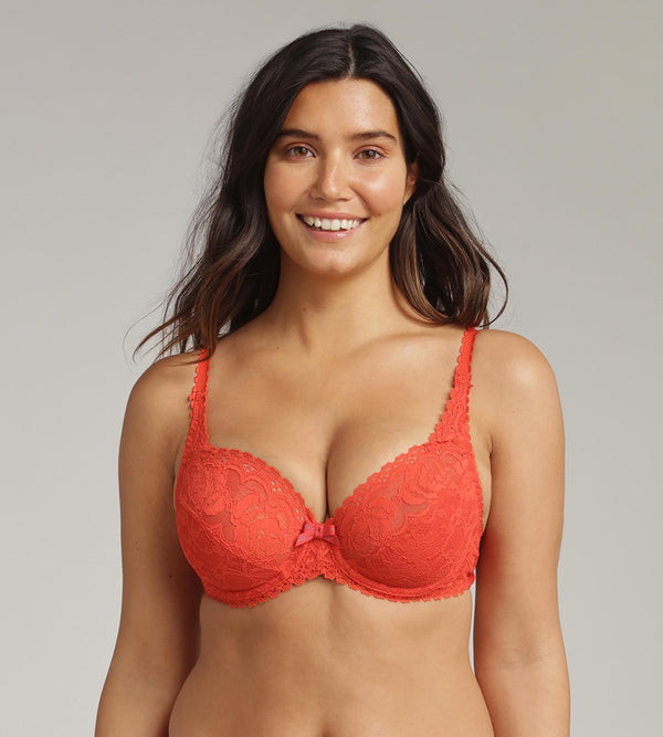 playtex Underwired bra in red poppy Flower Elegance Recycled