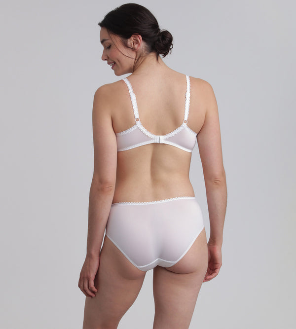 Playtex Underwired Bra In White Flower Elegance Micro Recycled