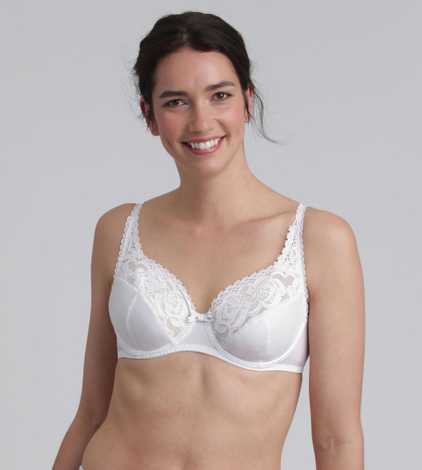 playtex Underwired bra in white Flower Elegance Micro Recycled