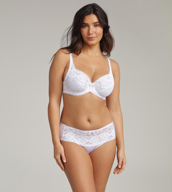 Playtex Underwired Bra In White Flower Elegance Recycled