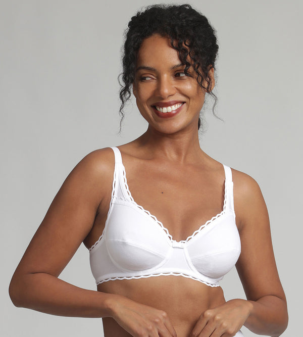 playtex Underwired bra in white Recycled Classic Cotton Support