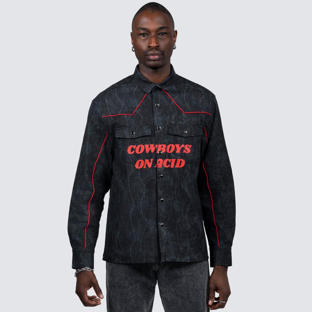 Pleasures ACID COWBOY DENIM SHIRT