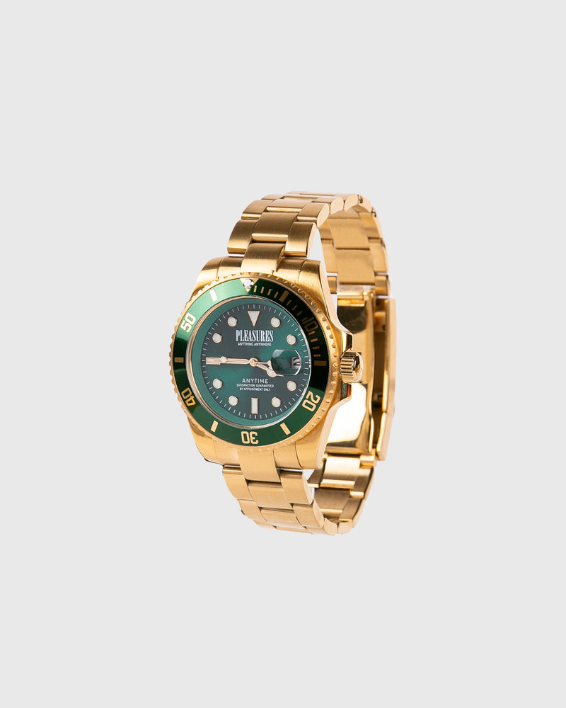 Pleasures ANYTIME WATCH GOLD / GREEN
