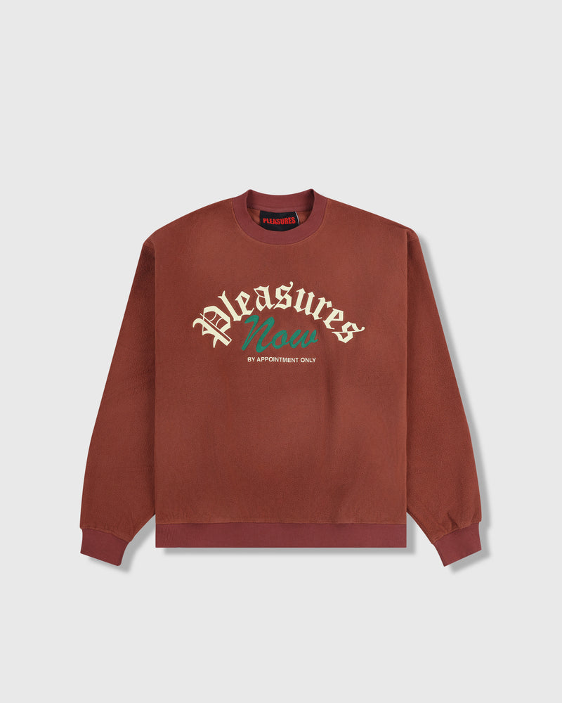 pleasures APPOINTMENT FLEECE CREWNECK