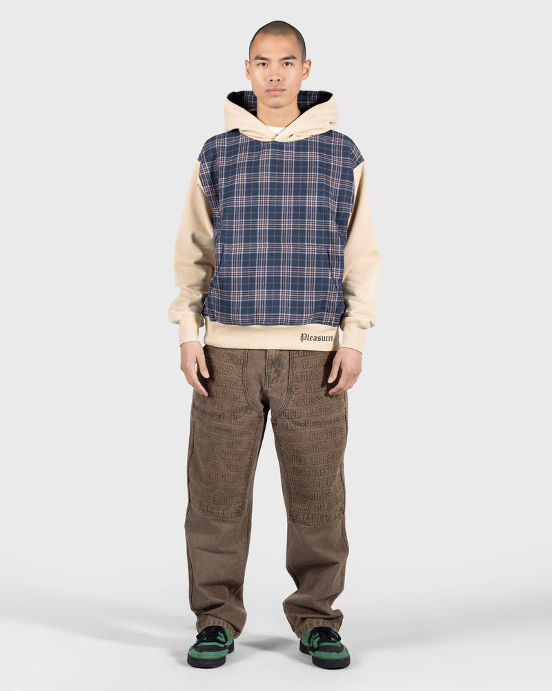 Pleasures CAREER CONTRAST PLAID HOODIE