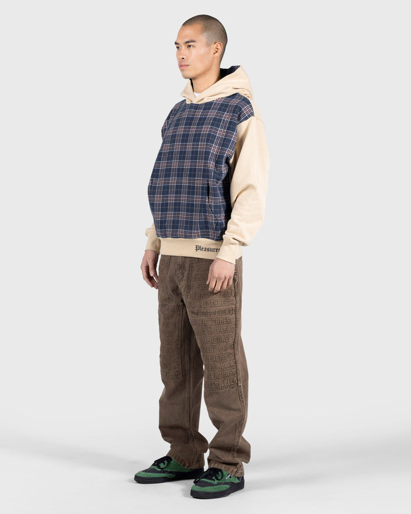 Pleasures CAREER CONTRAST PLAID HOODIE