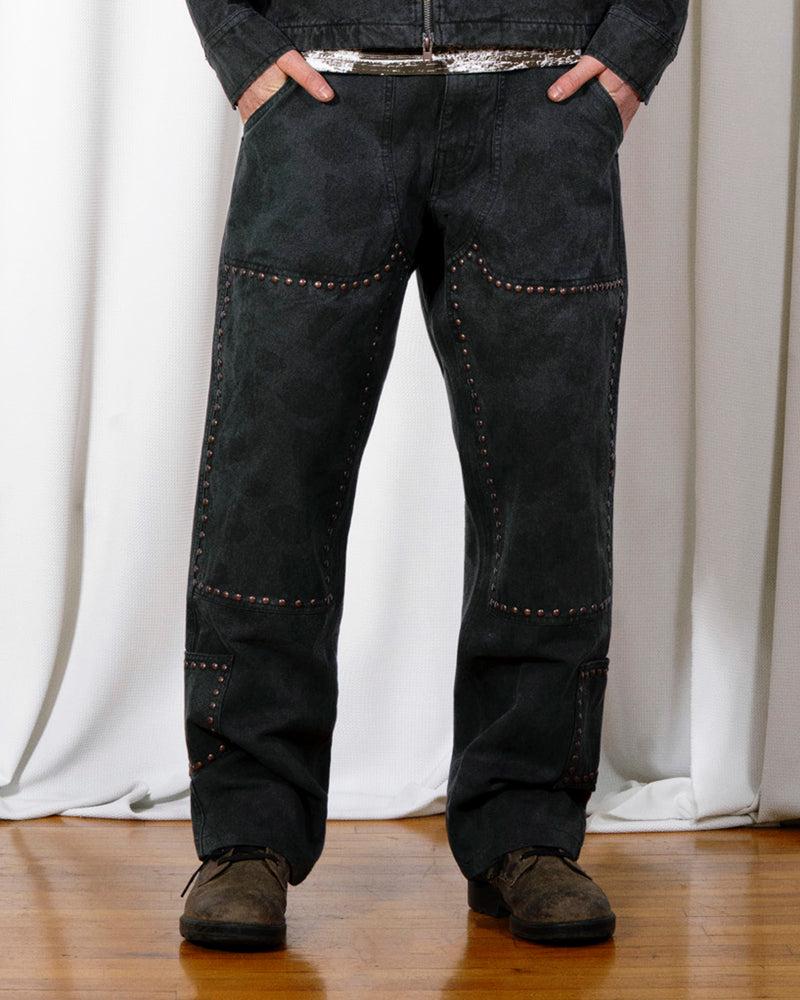 Pleasures COWHIDE DOUBLE KNEE