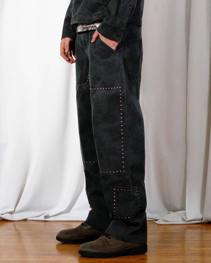 Pleasures COWHIDE DOUBLE KNEE