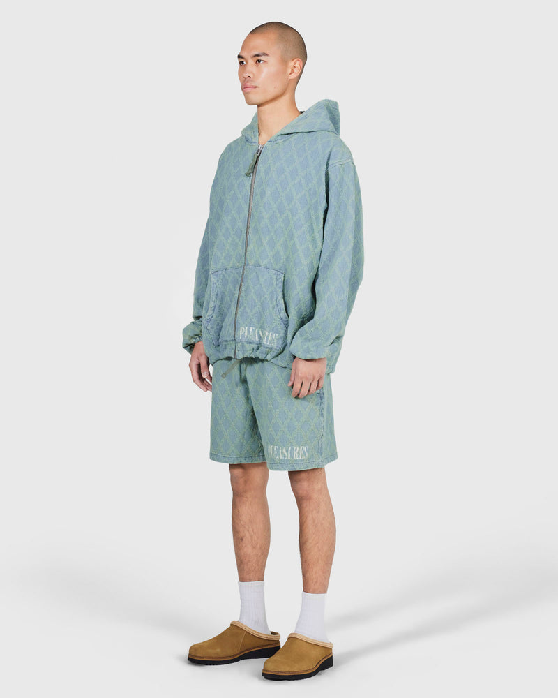 Pleasures DIAMOND JACQUARD ZIP HOODIE