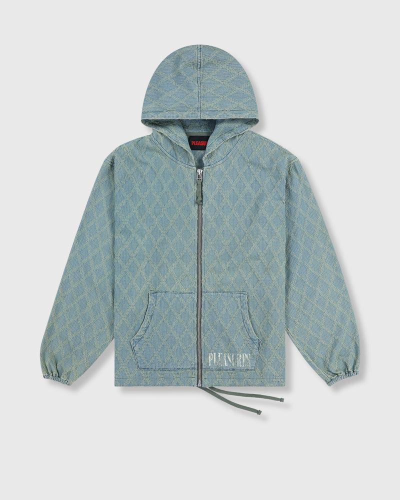 pleasures DIAMOND JACQUARD ZIP HOODIE