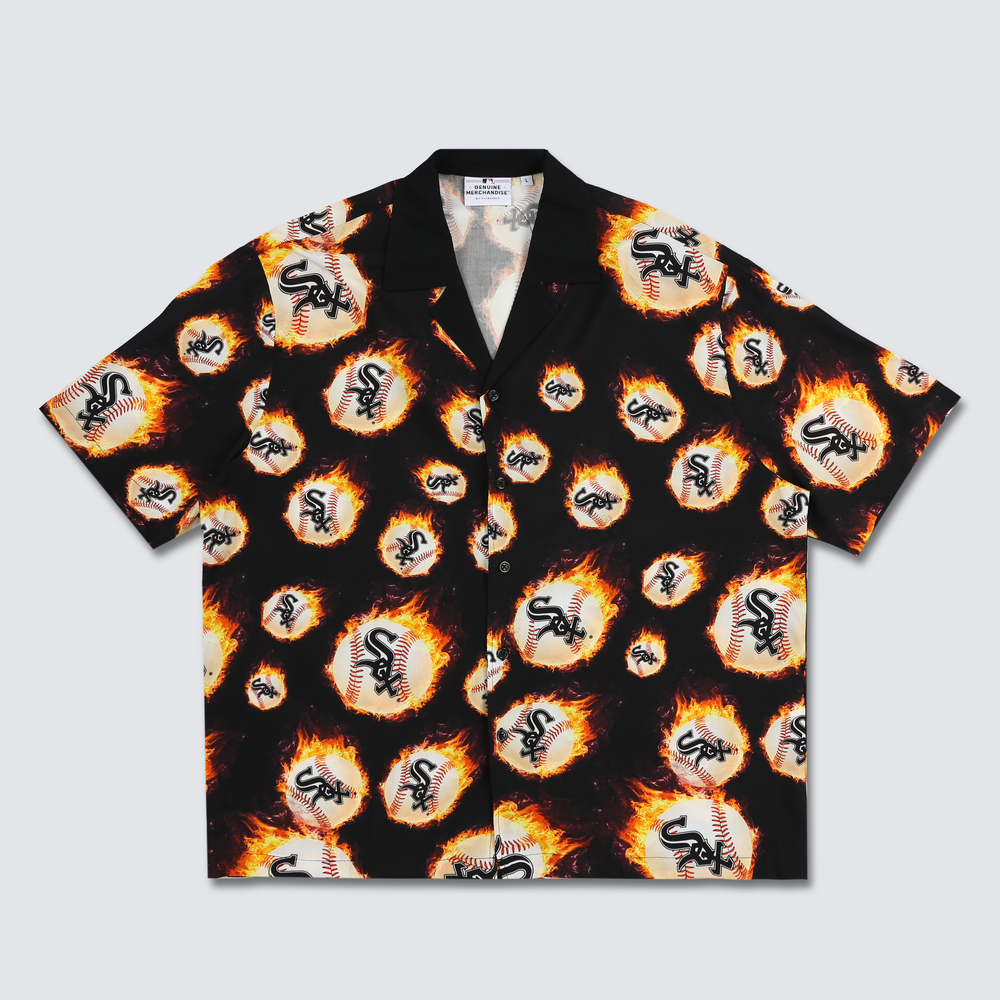 pleasures FIREBALL BUTTON DOWN - WHITE SOX