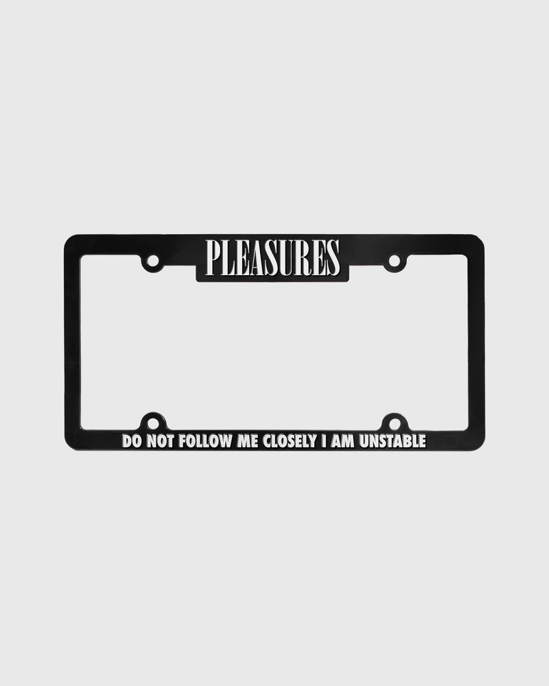 pleasures FOLLOW LICENSE PLATE COVER