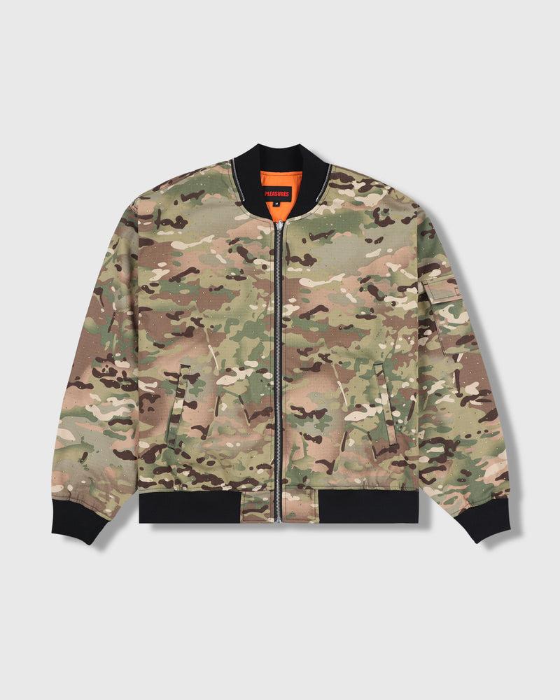 pleasures GEM CAMO BOMBER