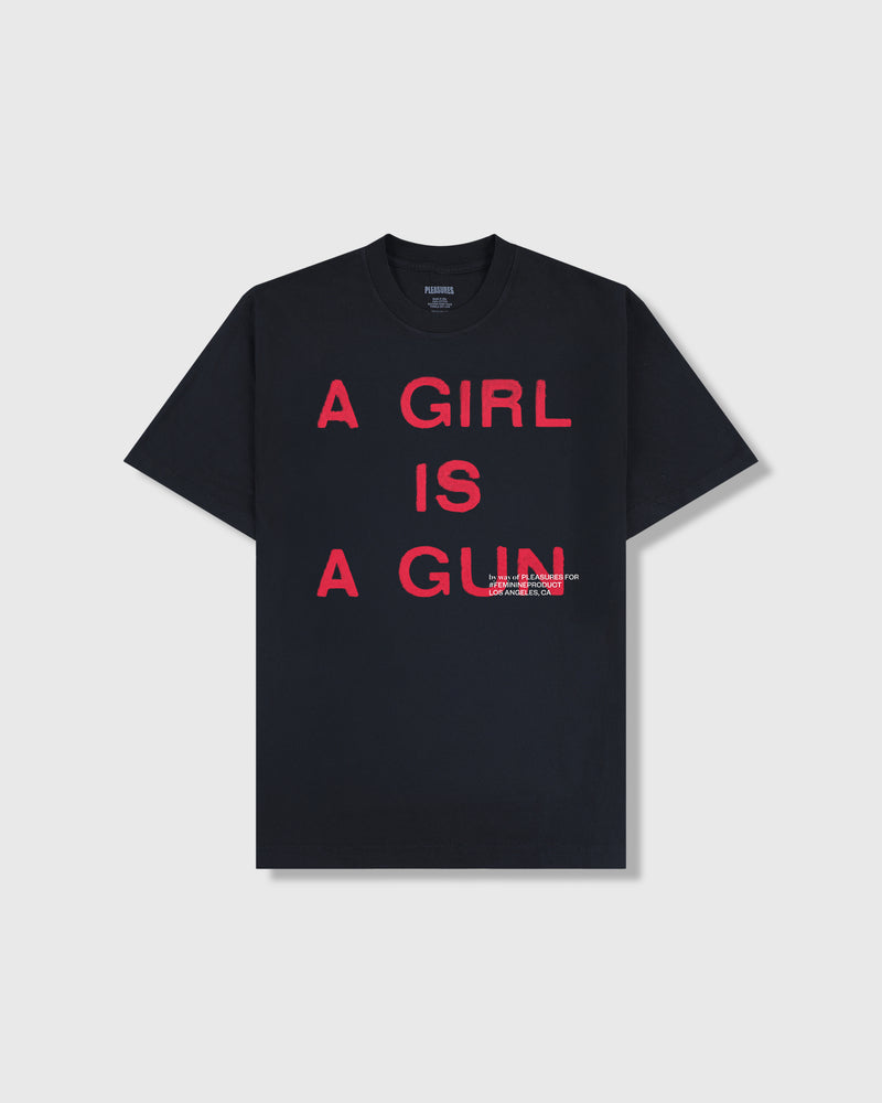 pleasures GIRL IS A GUN T-SHIRT