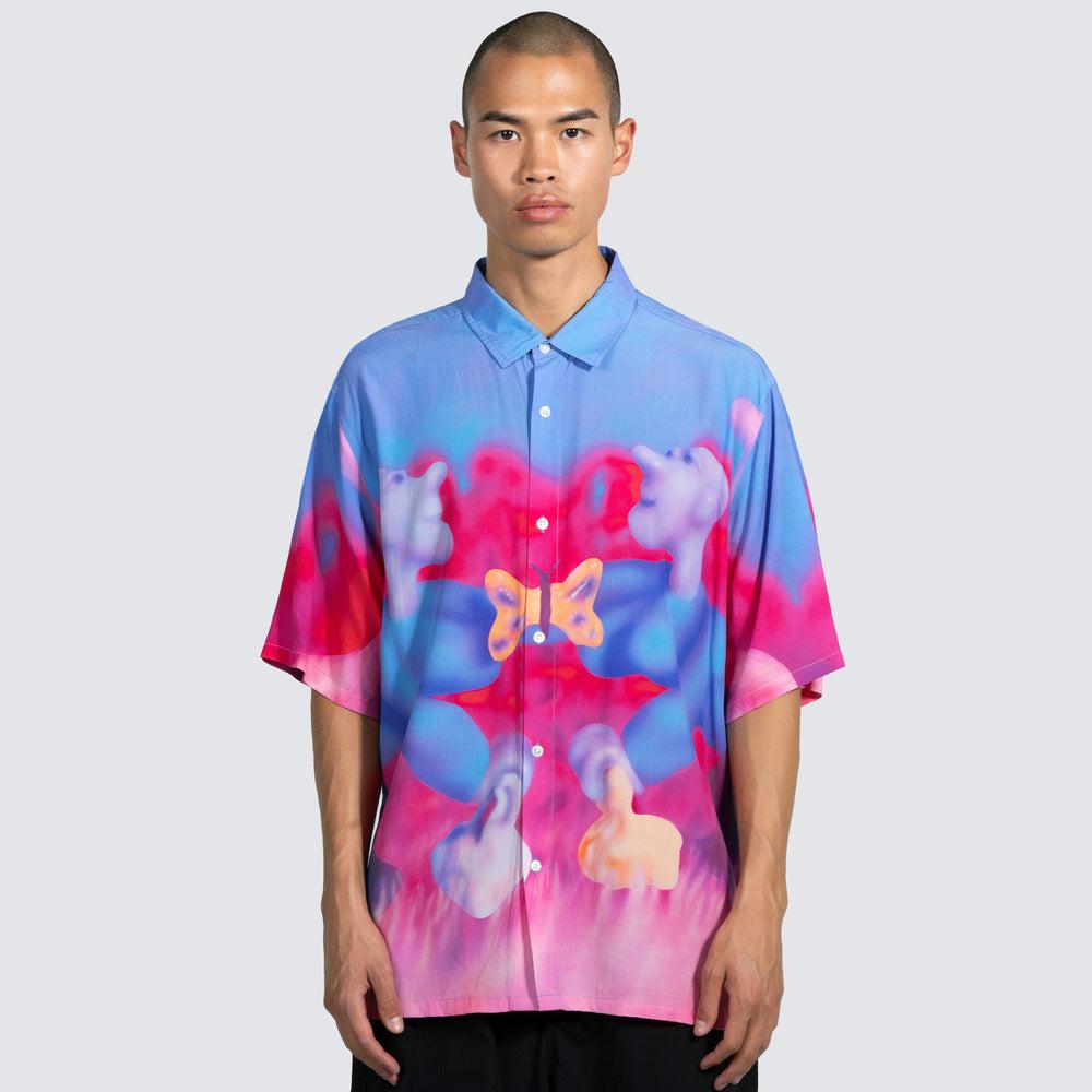 Pleasures INTERACTION BUTTON DOWN