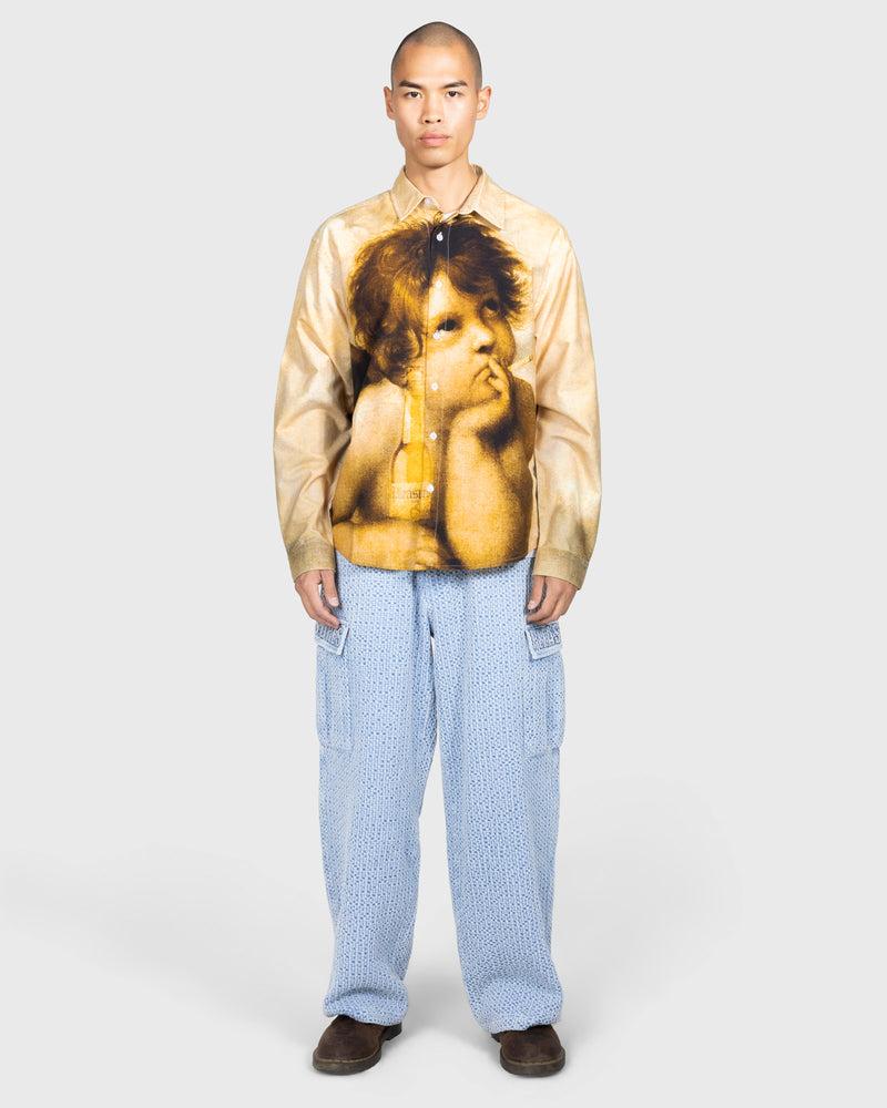 Pleasures KNITTED INDIGO CARGO PANTS