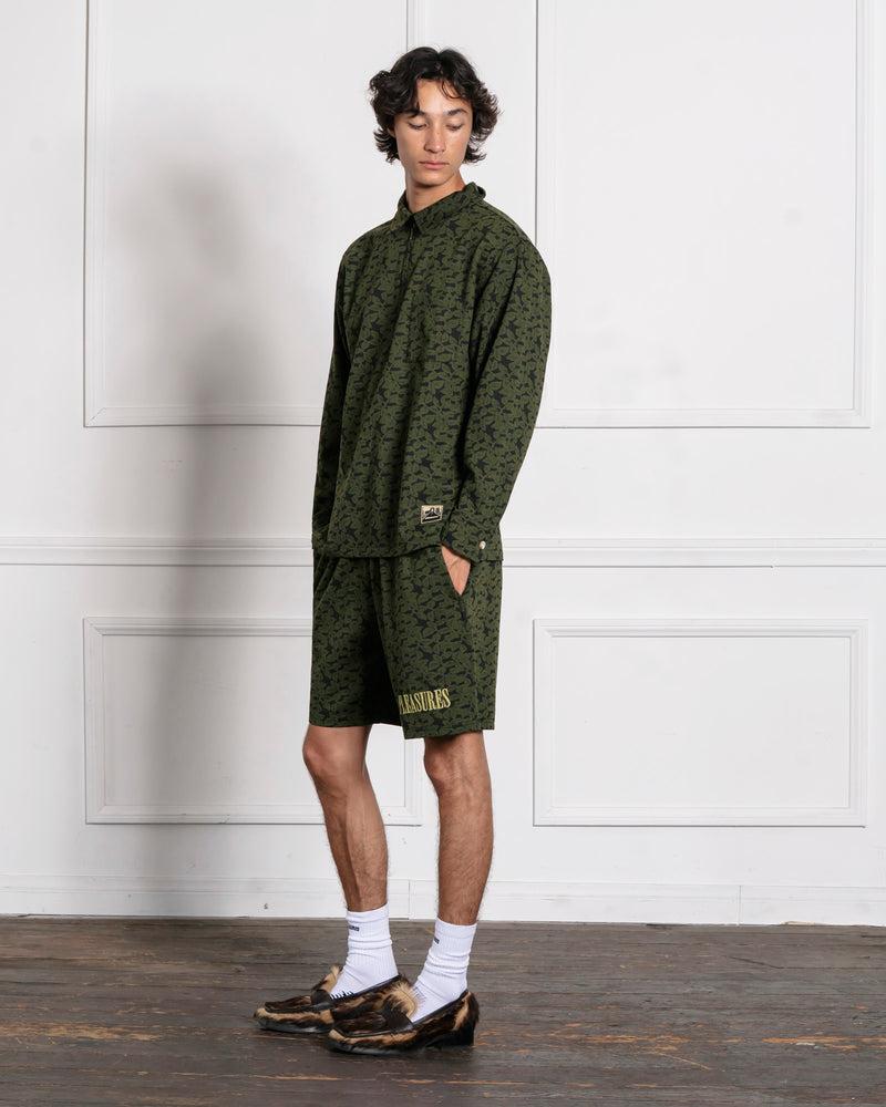 Pleasures LEAF HALF ZIP SHIRT