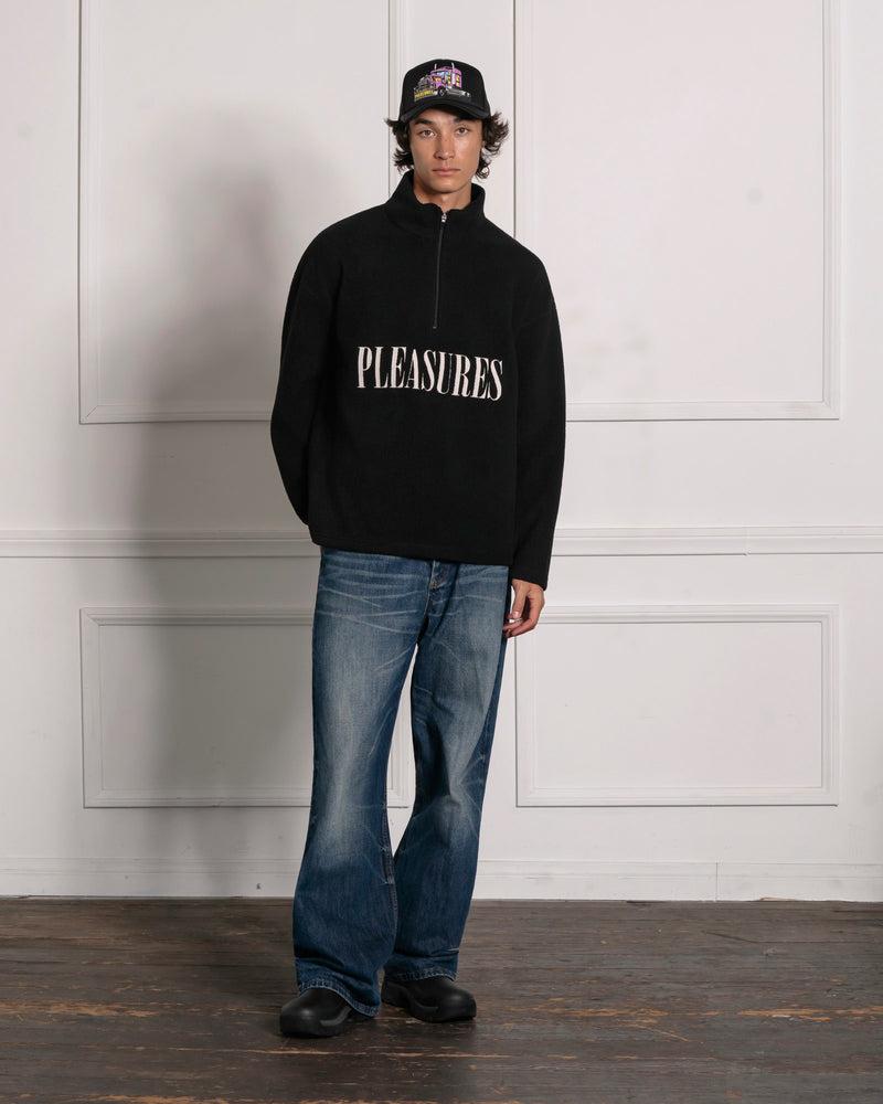 Pleasures ONYX HALF ZIP POLAR FLEECE