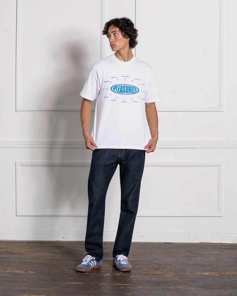 Pleasures OVERVIEW LOGO T-SHIRT