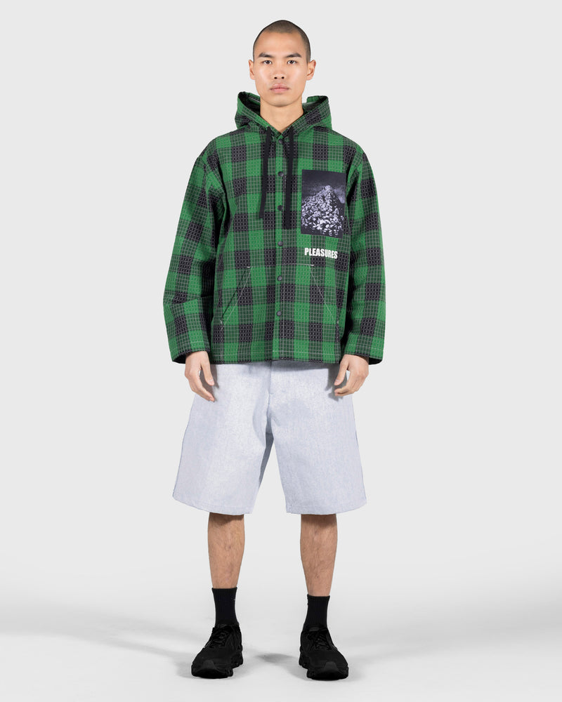 Pleasures VIRTUAL HOODED SHIRT