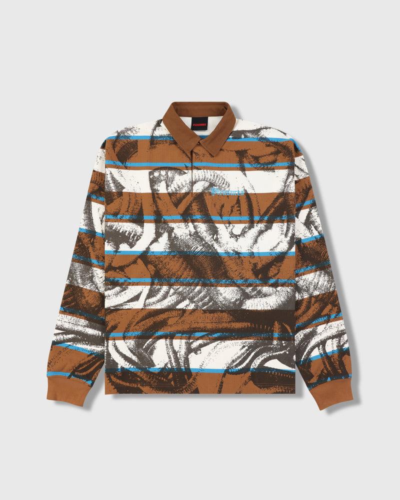 pleasures WORMS RUGBY LONG SLEEVE POLO