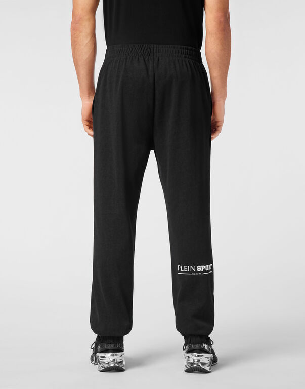 Plein Sport Cold Dye Loose Fit Jogging Pants Scratch Black