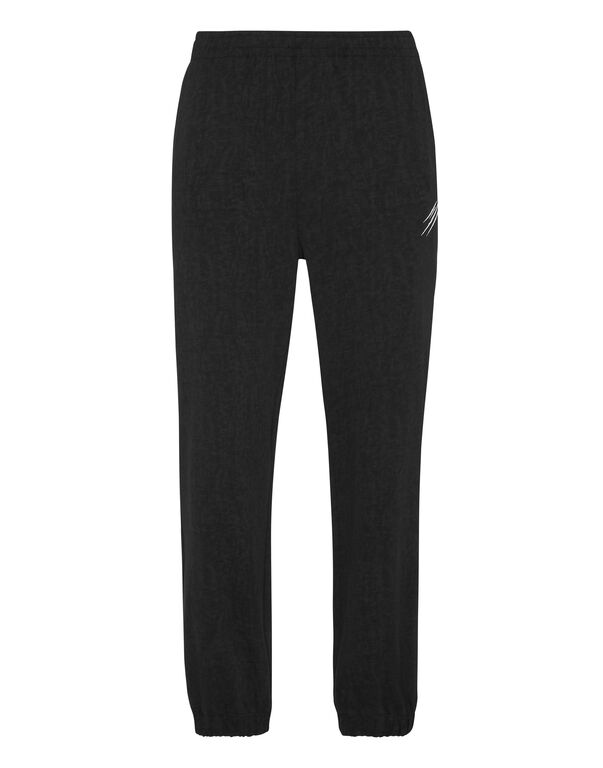 plein sport Cold Dye Loose Fit Jogging Pants Scratch black