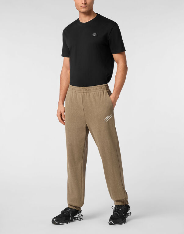 Plein Sport Cold Dye Loose Fit Jogging Pants Scratch Military