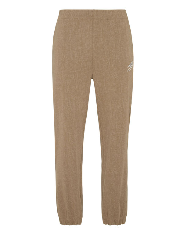 plein sport Cold Dye Loose Fit Jogging Pants Scratch Military