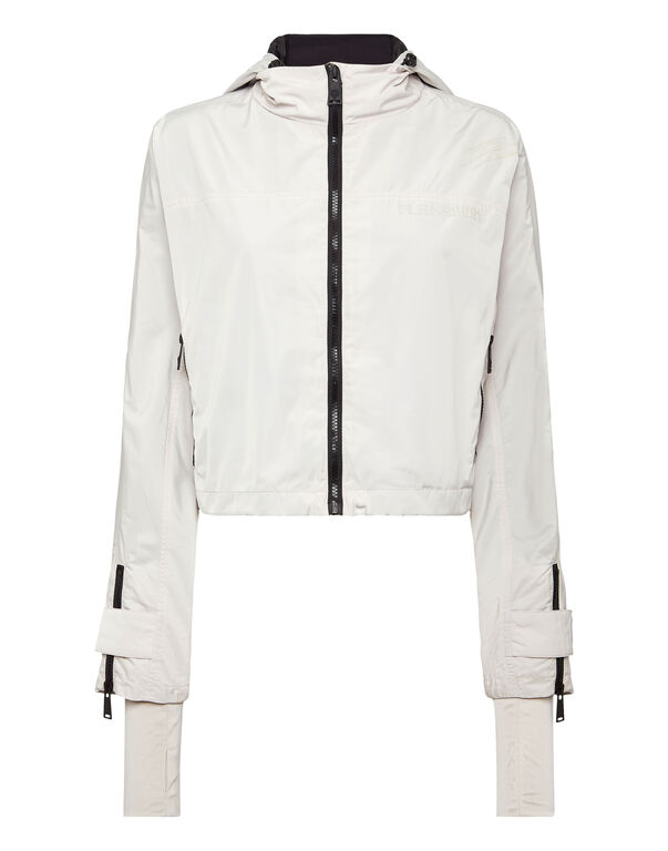 plein sport Hooded Active Jacket LS Scratch light grey