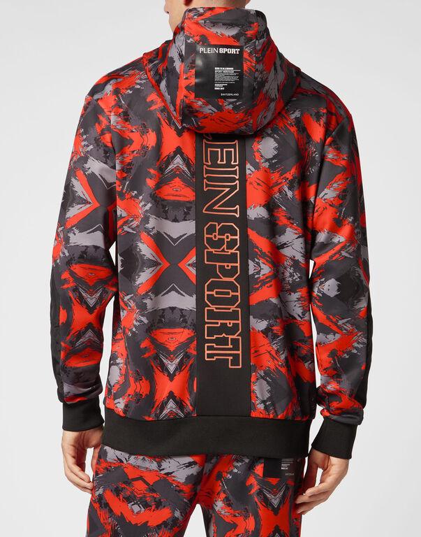 Plein Sport Hoodie Sweatshirt Camouflage Camouflage Orange