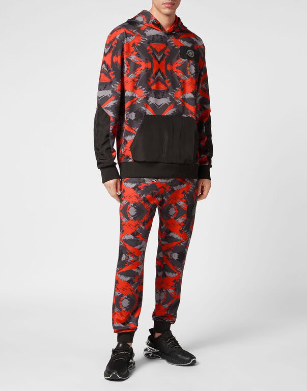 Plein Sport Hoodie Sweatshirt Camouflage Camouflage Orange