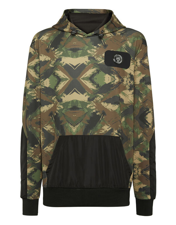 plein sport Hoodie sweatshirt Camouflage camouflage