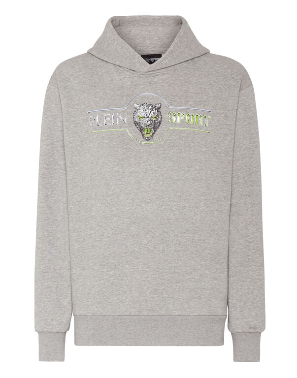 plein sport Hoodie Sweatshirt Chrome Scratch Edition grey