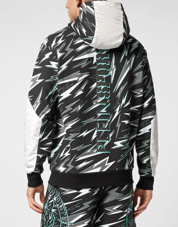 Plein Sport Hoodie Sweatshirt Tiger Black/mint Green