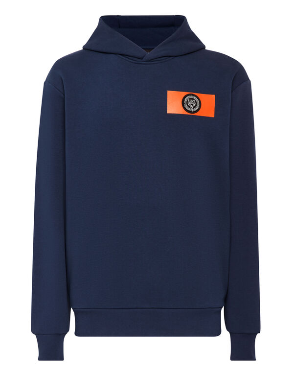 plein sport Hoodie Sweatshirt Tiger Crest Edition dark blue