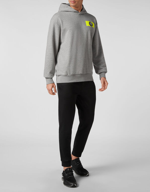 Plein Sport Hoodie Sweatshirt Tiger Crest Edition Grey