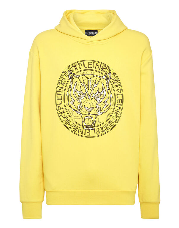 plein sport Hoodie Sweatshirt Tiger Yellow Fluo/Black