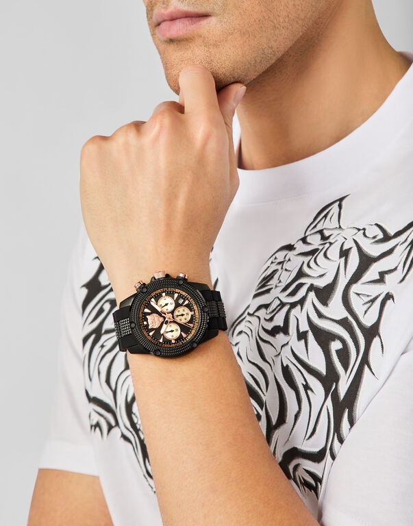 Plein Sport HURRICANE CHRONO Watch Black/golden Rose