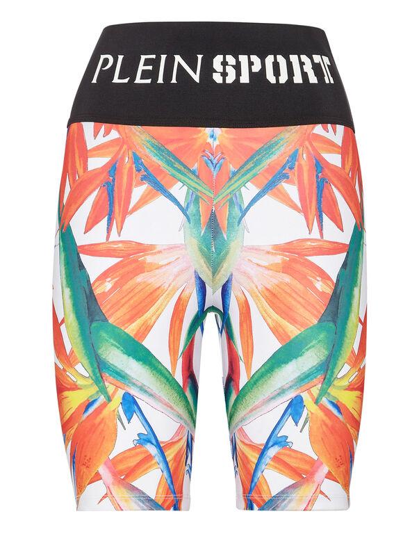 plein sport Jogging Cyclist Leggings white / multicolored