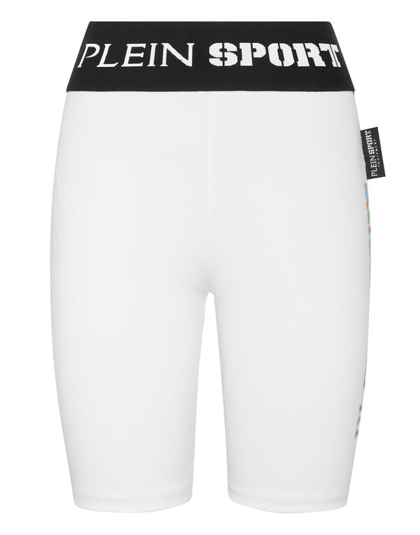 plein sport Jogging Cyclist Leggings white / multicolored