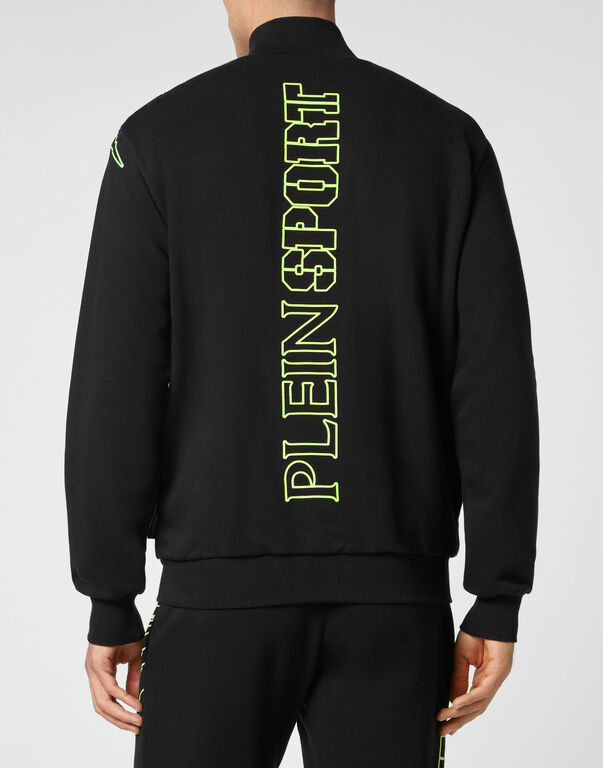 Plein Sport Jogging Jacket Scratch Black/yellow Fluo