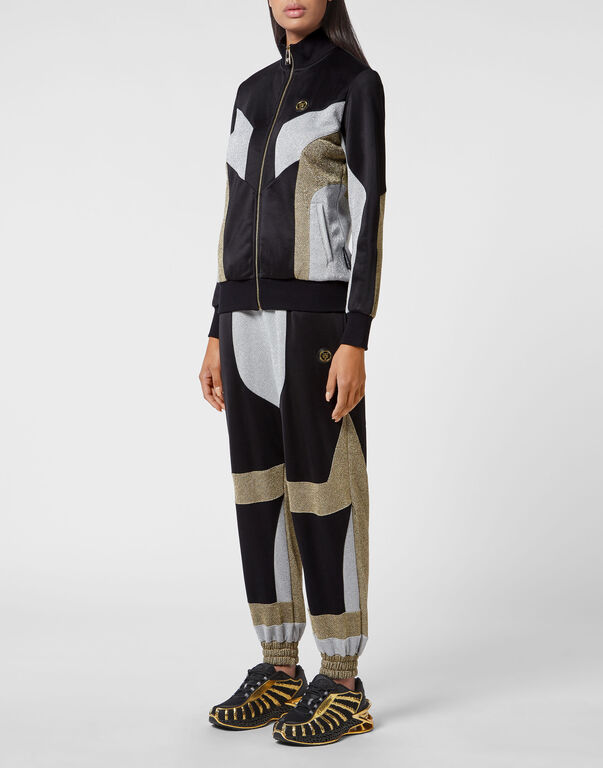 Plein Sport Jogging Set: Zip-up Jacket + Pants Statement