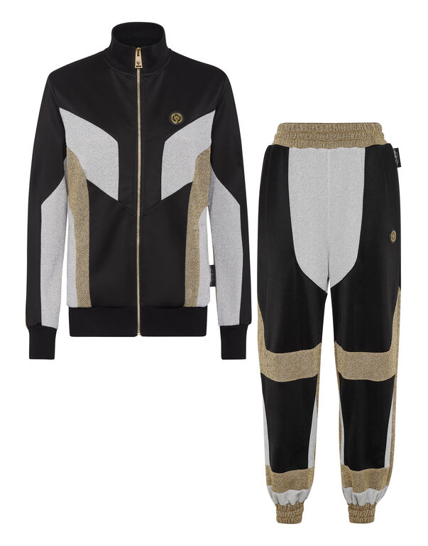 plein sport Jogging Set: Zip-up Jacket + pants Statement