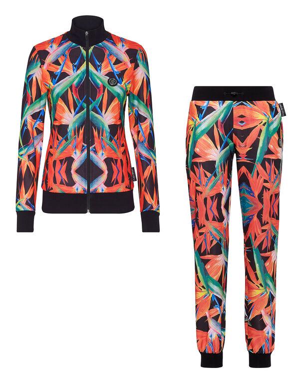 plein sport Jogging Tracksuit: Top/Trousers black / multicolored