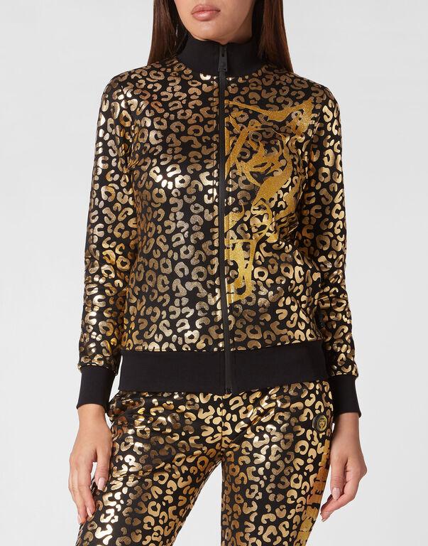 Plein Sport Jogging Tracksuit: Top/Trousers Leopard Gold