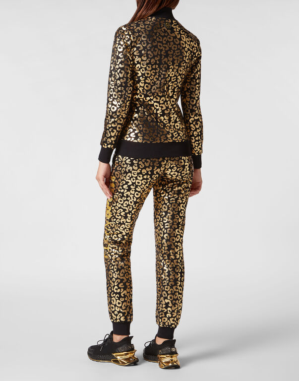 Plein Sport Jogging Tracksuit: Top/Trousers Leopard Gold