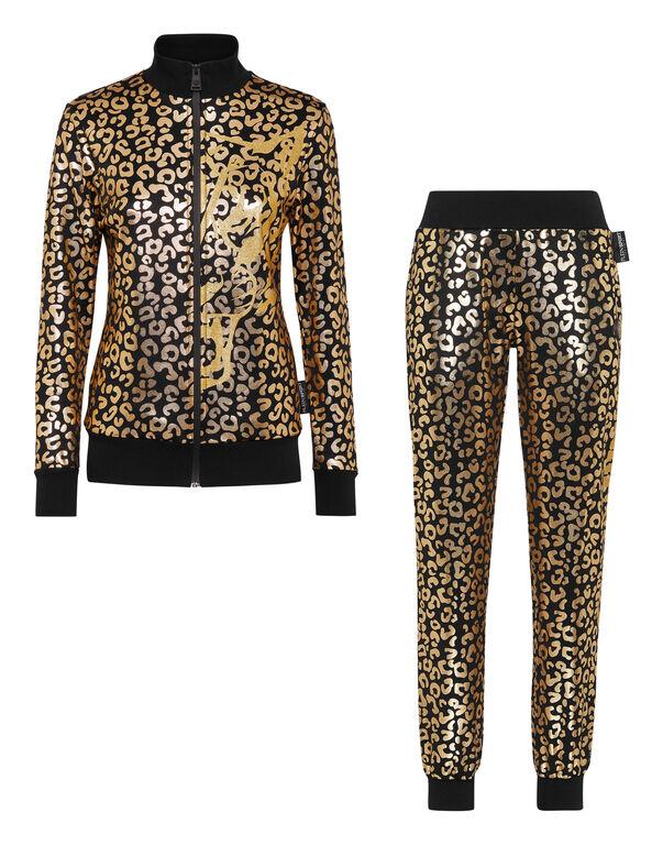 plein sport Jogging Tracksuit: Top/Trousers Leopard Gold