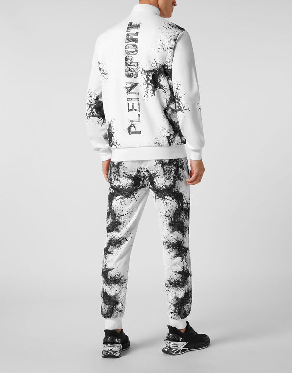 Plein Sport Jogging Tracksuit: Top/Trousers Splash Extreme White